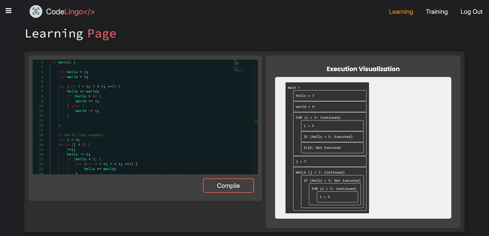 CodeLingo</> - C++ Code Visualizer